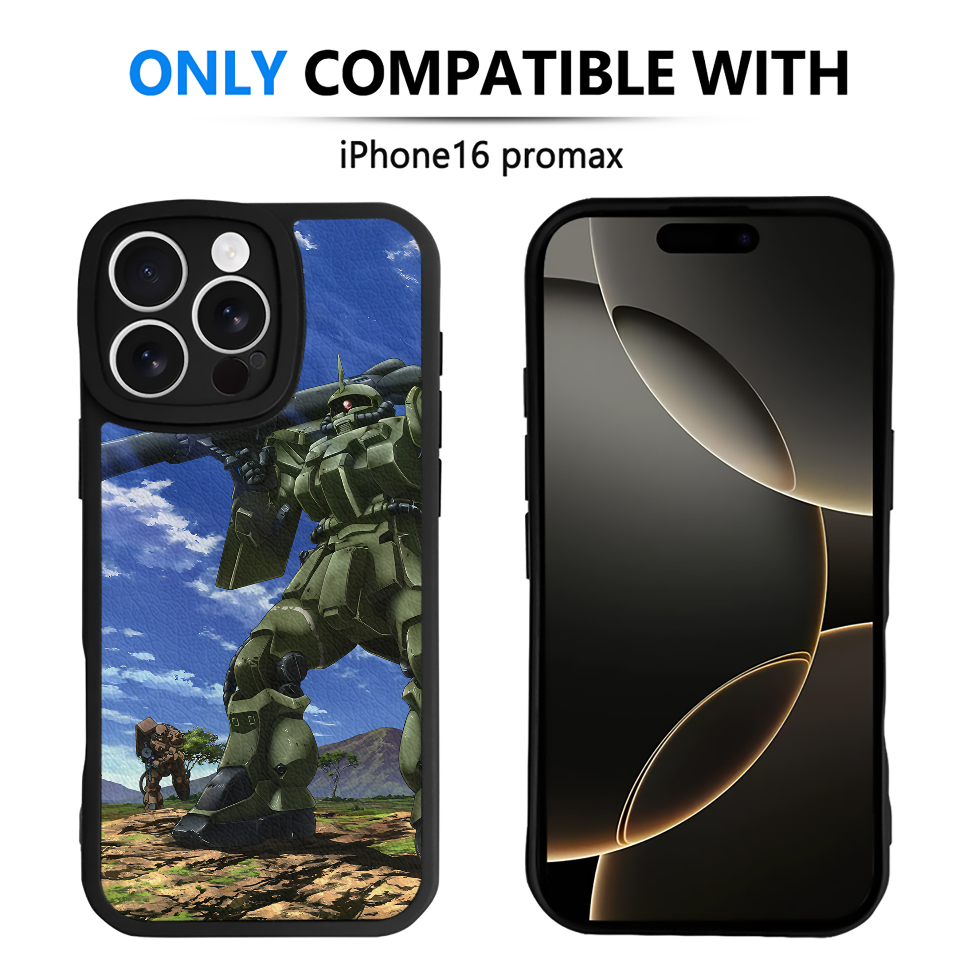 （画像用） 機動戦士ガンダム Mobile Suit Gundam 【iPhone 16シリーズ対応】シリコンスマホケース（レザー調） 材質：シリコン